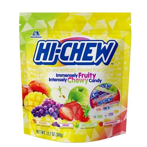 HiChew Assorted Fruit Chews Stand Up Bag 12.7oz. Tricon Speciality Foods