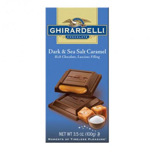 Ghirardelli Dark Chocolate Sea Salt & Caramel Bar 4.8oz. Tricon